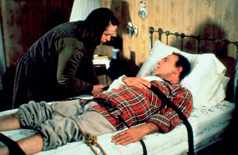 Kathy Bates en James Caan in ‘Misery’. Beeld Kippa