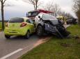 Auto’s botsen frontaal op elkaar in De Rips, twee bestuurders gewond naar ziekenhuis