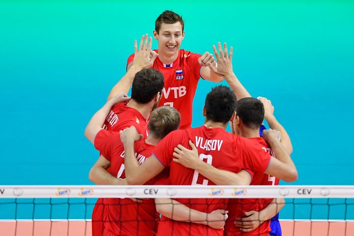 Vreugde bij het Russische team