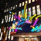 Utrecht moet nog wennen aan het nieuwe grote lichtkunstwerk op de gevel van de bibliotheek