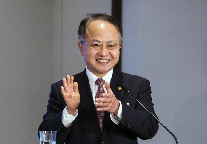 Wang Zhimin, het hoofd van het verbindingskantoor van China met Hongkong.