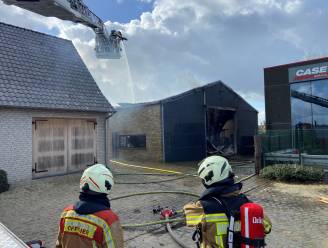 Loods volledig uitgebrand bij zware brand in Diksmuide: brandweer kan woning erlangs redden