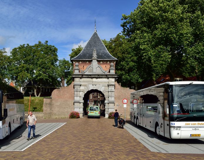 De eeuwenoude Veerpoort in Schoonhoven.