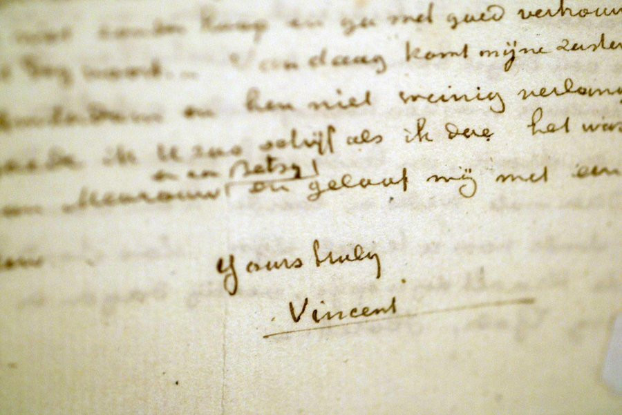 Brief Van Gogh in New York onder de hamer Foto AD.nl