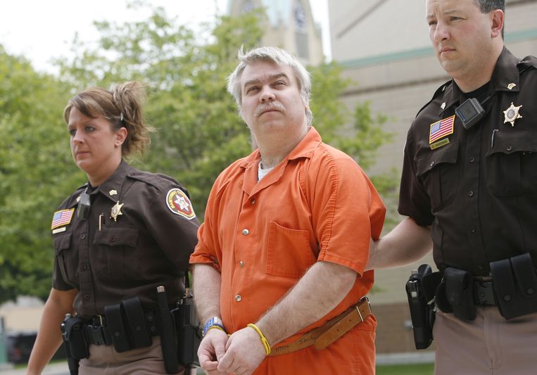 Steven Avery tijdens zijn proces in 2007. Een tv-serie over de moord die hij zou hebben gepleegd, suggereert dat de politie de bewijzen manipuleerde. Beeld ASSOCIATED PRESS