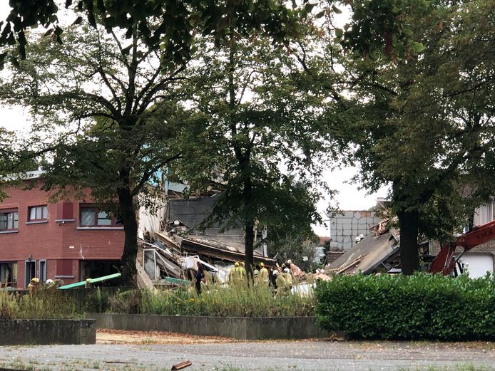 De ravage in Wilrijk na de explosie.