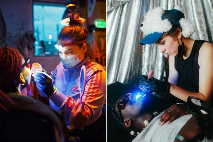 A sinistra: Regula Persak.  A destra: Martha Vanjunhuis.