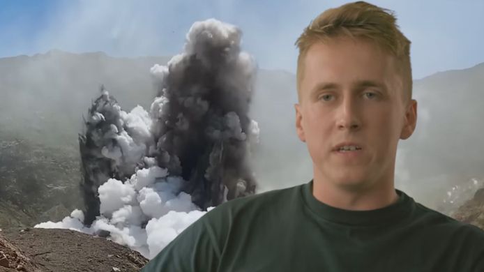 Brian Depauw redde op zijn eerste werkdag mensen van een vulkaanuitbarsting.
