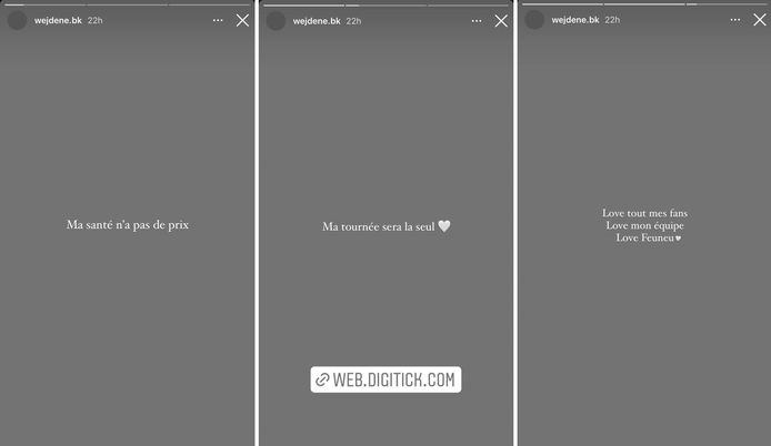 Wejdene a partagé des messages énigmatiques sur Instagram.