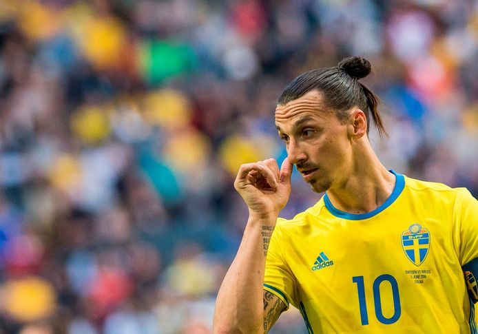 Ibrahimovic bij Zweden in 2016.