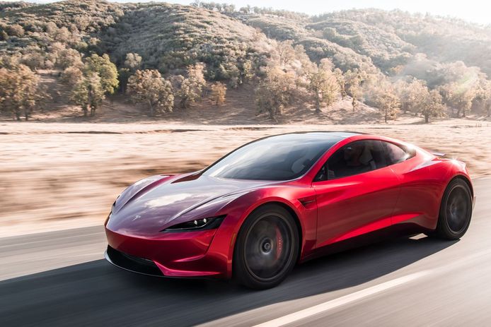 De nieuwe Tesla Roadster.