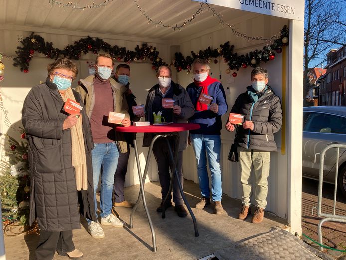 De gemeente Essen plaatst een wenscontainer en zorgt voor verrassingen in elke wijk tijdens de feestdagen.