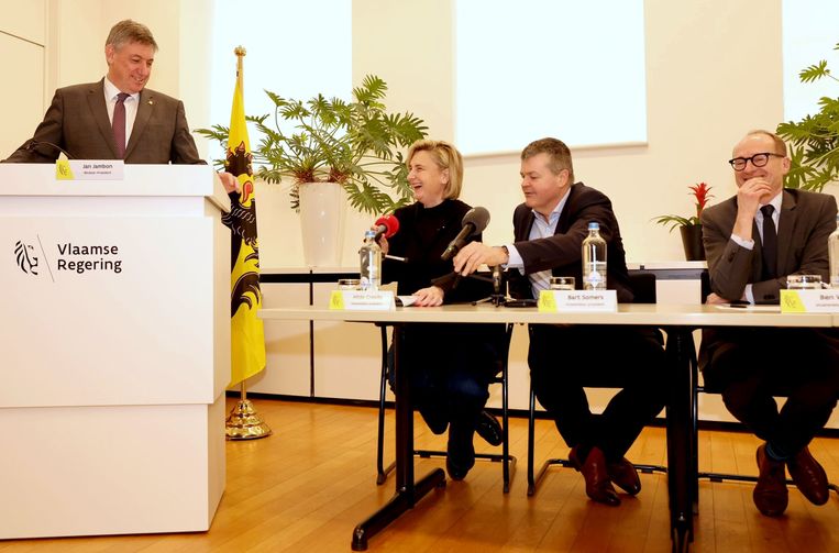 De opluchting bij het akkoord. Beeld BELGA