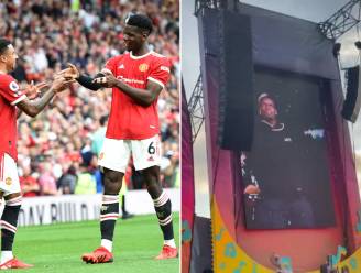 Opvallend: Paul Pogba staat paar uur na zege met Manchester United te dansen op festivalpodium