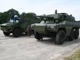 De Griffon (rechts) en Jaguar pantservoertuigen die ons leger in Frankrijk heeft gekocht zijn hier te zien op archiefbeeld.