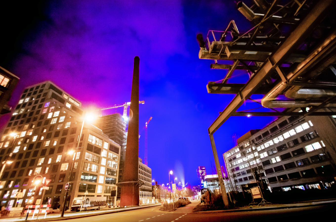 Blauw licht in Eindhoven.