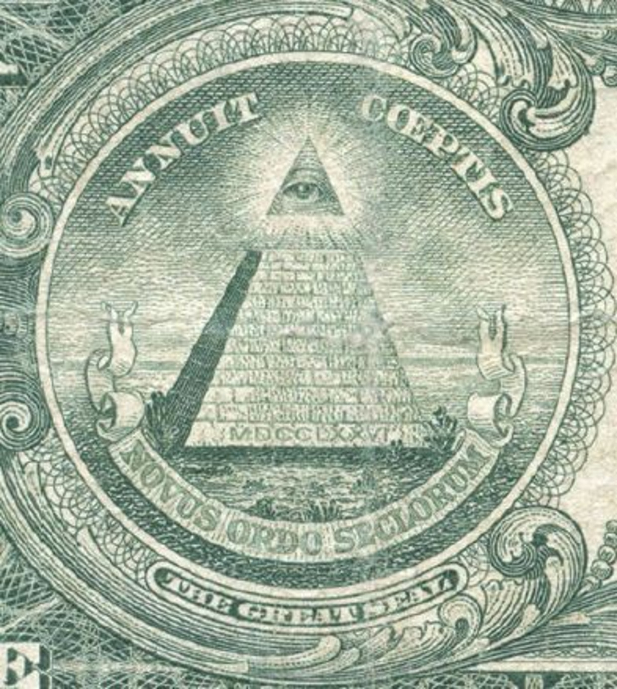 null Beeld Het Alziend Oog op het 1 dollarbiljet ¿bewijst¿ dat Illuminati de wereldeconomie beheersen