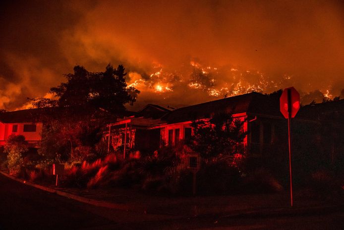 Volgens VN-topman Antonio Guterres worden "apocalyptische" branden, zoals hier in Santa Rosa (Californië) in september 2020, het nieuwe normaal.
