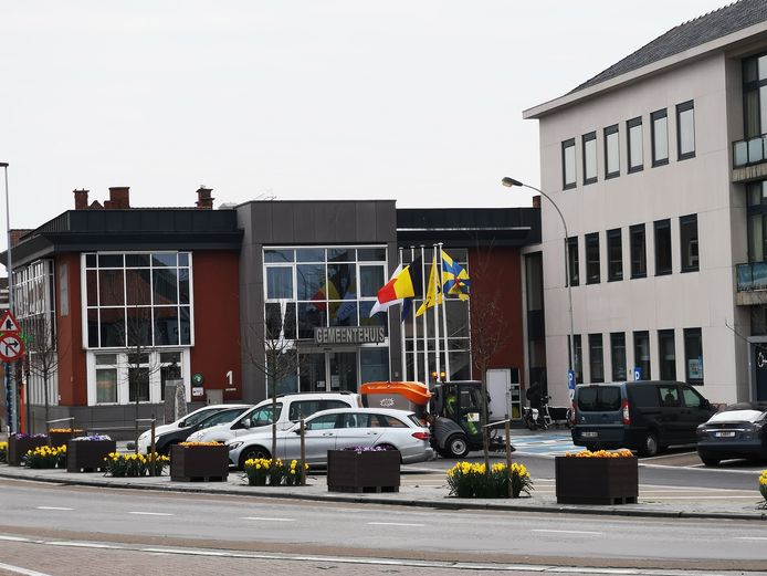 Het gemeentehuis van Lendelede.
