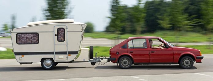 De kampeercombinatie uit de jaren 80 van Adrie van Mil.