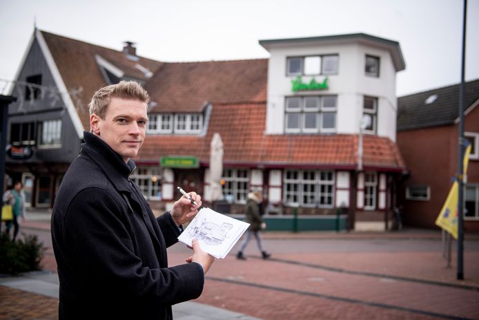 Martin ter Denge bij Eetcafé de Driehoek.