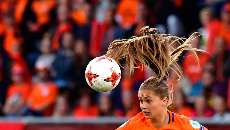 Lieke Martens, ster van het Nederlands elftal. Beeld AFP
