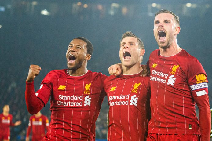Wijnaldum, Milner en Henderson.