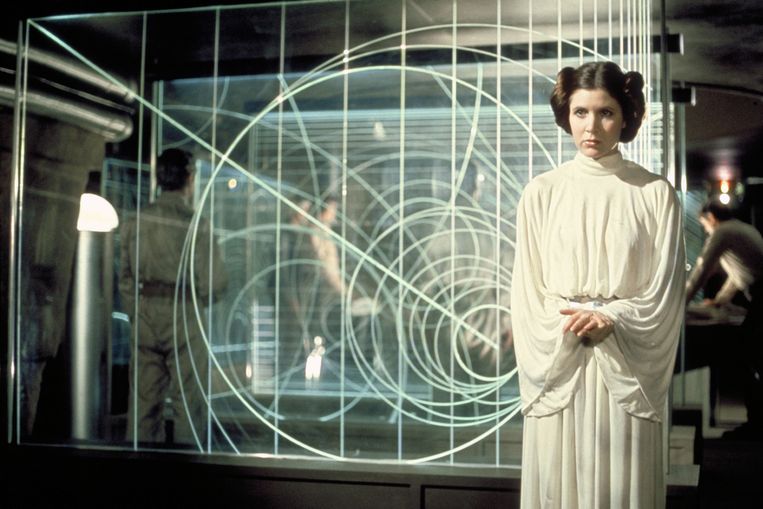 Carrie Fisher als Prinses Leia. Beeld BELGAIMAGE