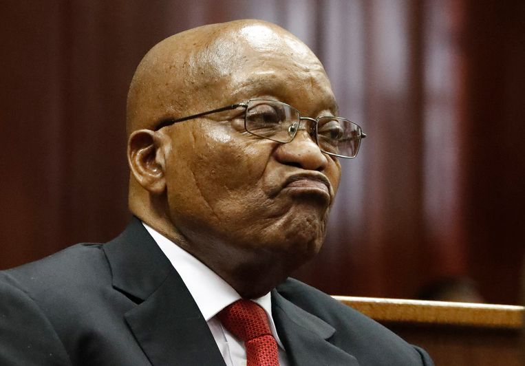 Jacob Zuma in de rechtbank Beeld EPA