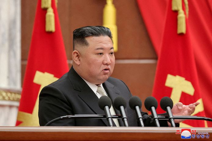 De Noord-Koreaanse leider Kim Jong-un begin deze maand.