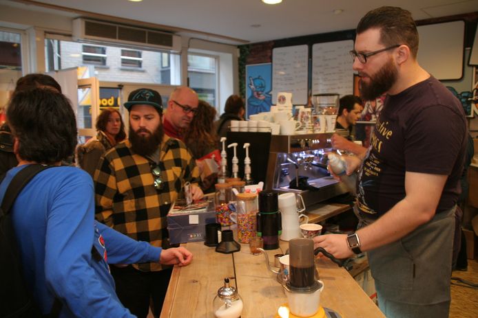 Brainfreeze Coffee & Comics in de Nieuwstraat.