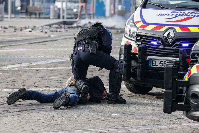 Manifestation contre la réforme des retraites à Bordeaux, le 23 mars 2023.