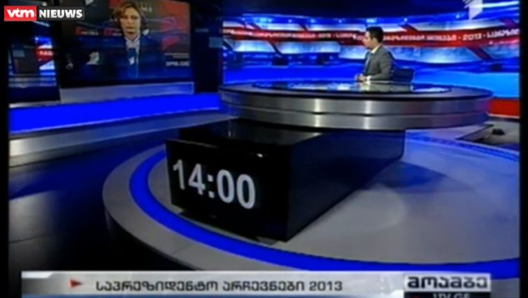 Georgische Tv Kopieert Nieuwsstudio Vtm De Morgen