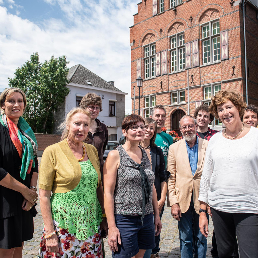 De kandidaten van Groen, met rechts lijsttrekker Petra De Sutter.