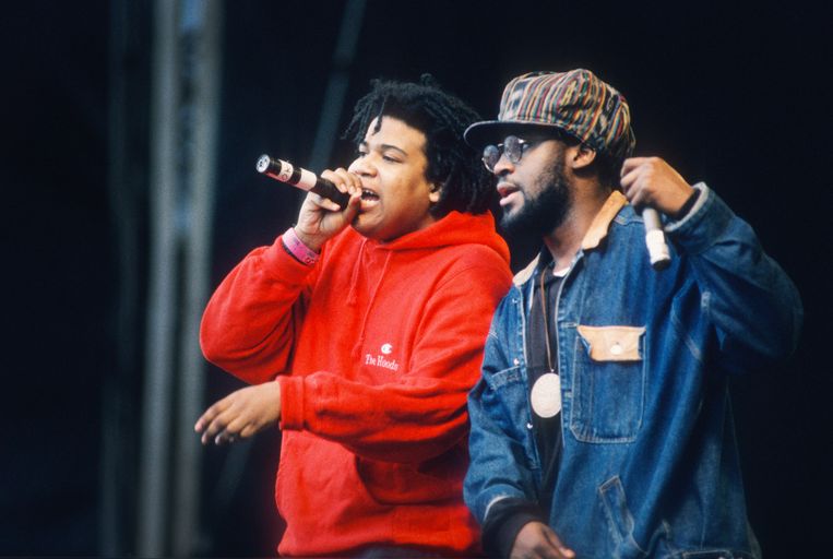 De La Soul schopte het in 1990 tot op de affiche van Rock Werchter, als allereerste hiphopact ooit. Beeld Getty Images