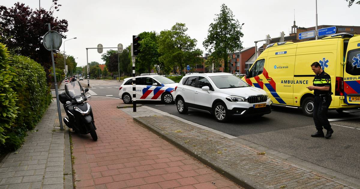 Scooterrijder gewond bij eenzijdig ongeval in Vlissingen.