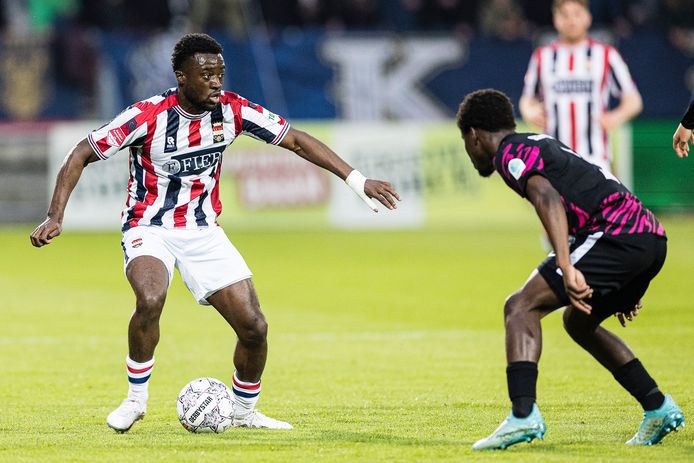 Leeroy Owusu staat in de belangstelling van SC Heerenveen, nu hij transfervrij vertrekt bij Willem II.