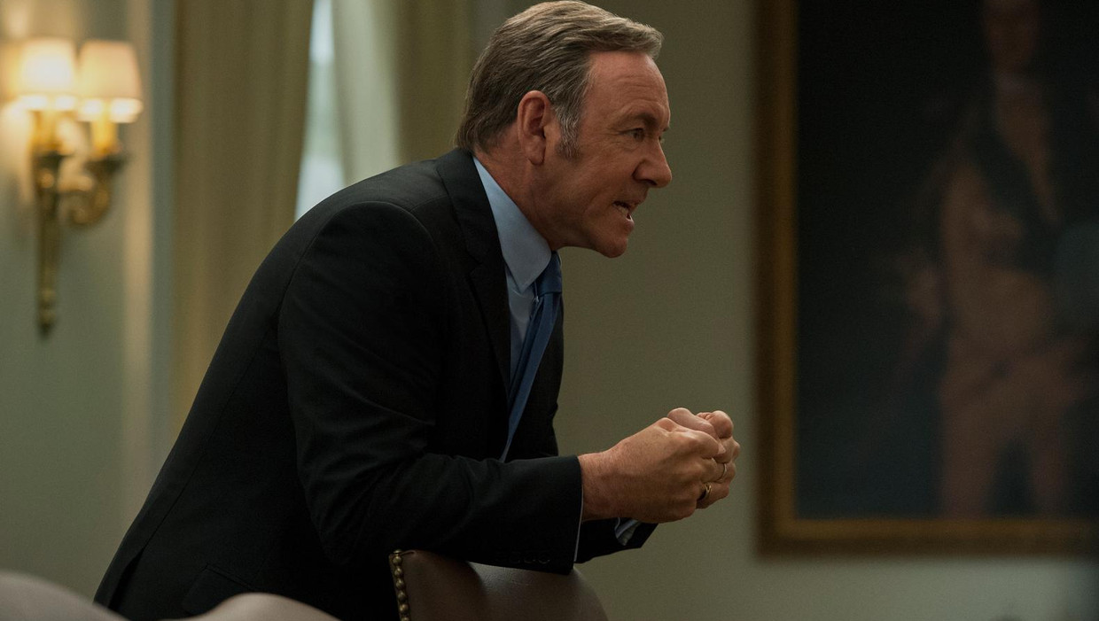 Frank Underwood, gespeeld door Kevin Spacey. Beeld David Giesbrecht