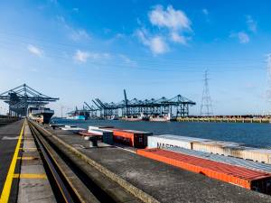 Containerterminal in Antwerpse haven gaat vrachtwagens ontmoedigen tijdens piekuren: “Dringend nood aan meer spreiding”