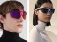Twee modellen uit de Linea Rossa-lijn van Prada en Oakley.