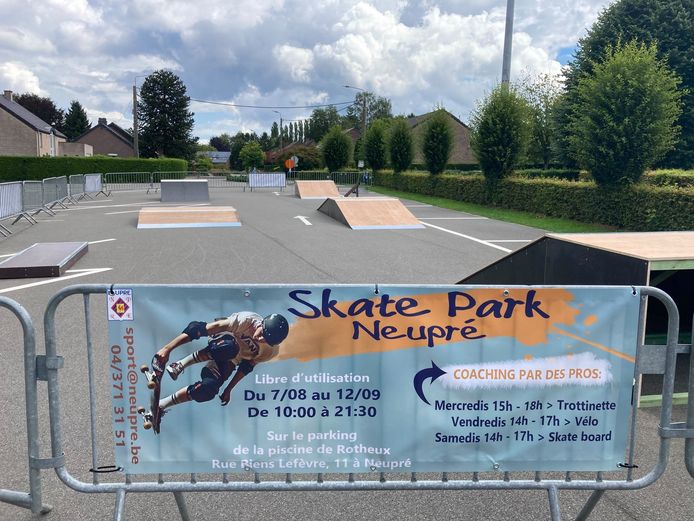 Un skate park installé à Rotheux (Neupré) jusqu'au 12 septembre 2021.