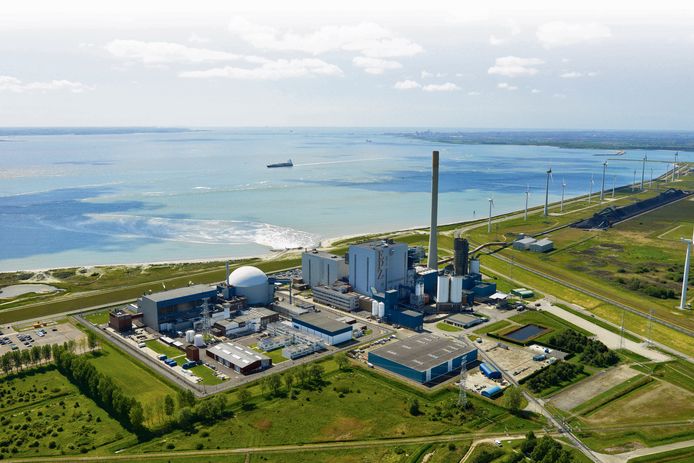 De kerncentrale van Borssele, Zeeland.