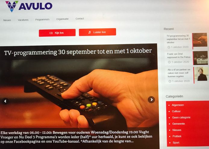 Screenshot van Avulo.