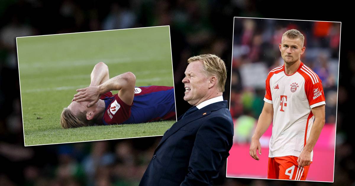 ¿Preocupado por Ronald Koeman?  Frenkie de Jong y Matthijs de Ligt están lesionados |  Fútbol extranjero