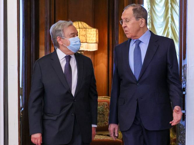 VN secretaris-generaal Guterres op bezoek in Moskou om “al het mogelijke" te doen om einde te maken aan oorlog