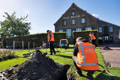 Ook diep in de Peel binnenkort snel internet, dus eindelijk pinnen zonder storingen op het terras va