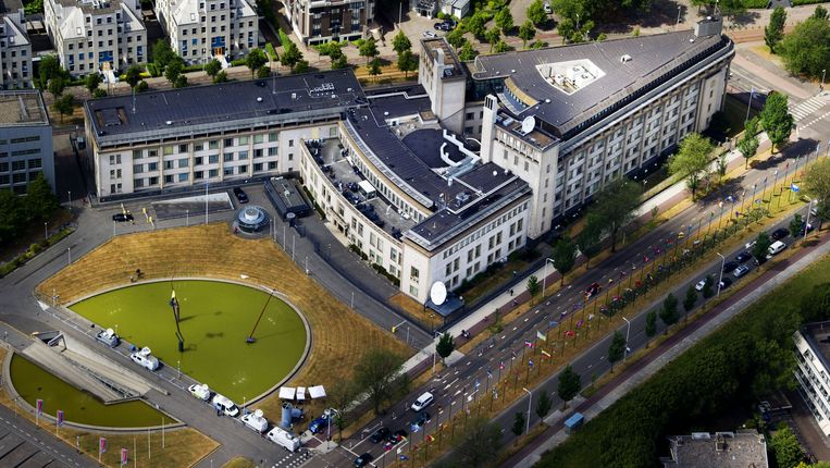 Het Joegoslavië tribunaal in Den Haag.  Beeld ANP