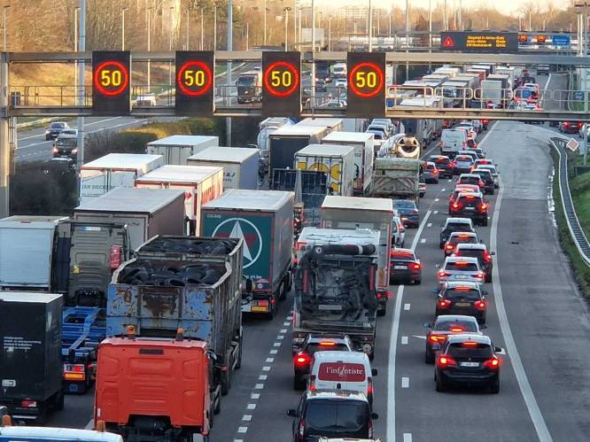 Ongevallen en defecte vrachtwagen veroorzaken zware ochtendspits rond Antwerpen: 45 minuten file op Antwerpse Ring, ook veel hinder op E313