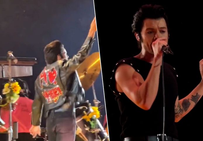 Harry Styles Is 'Grease's Danny Zuko at Halloween Concert: Watch – Billboard