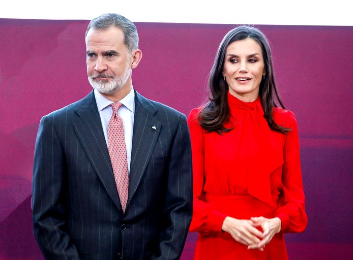 De Spaanse koning Felipe en zijn vrouw Letizia.